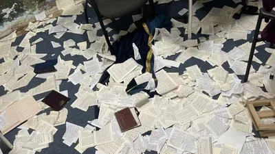 ביזוי והשחתת בית הכנסת בקדימה צורן