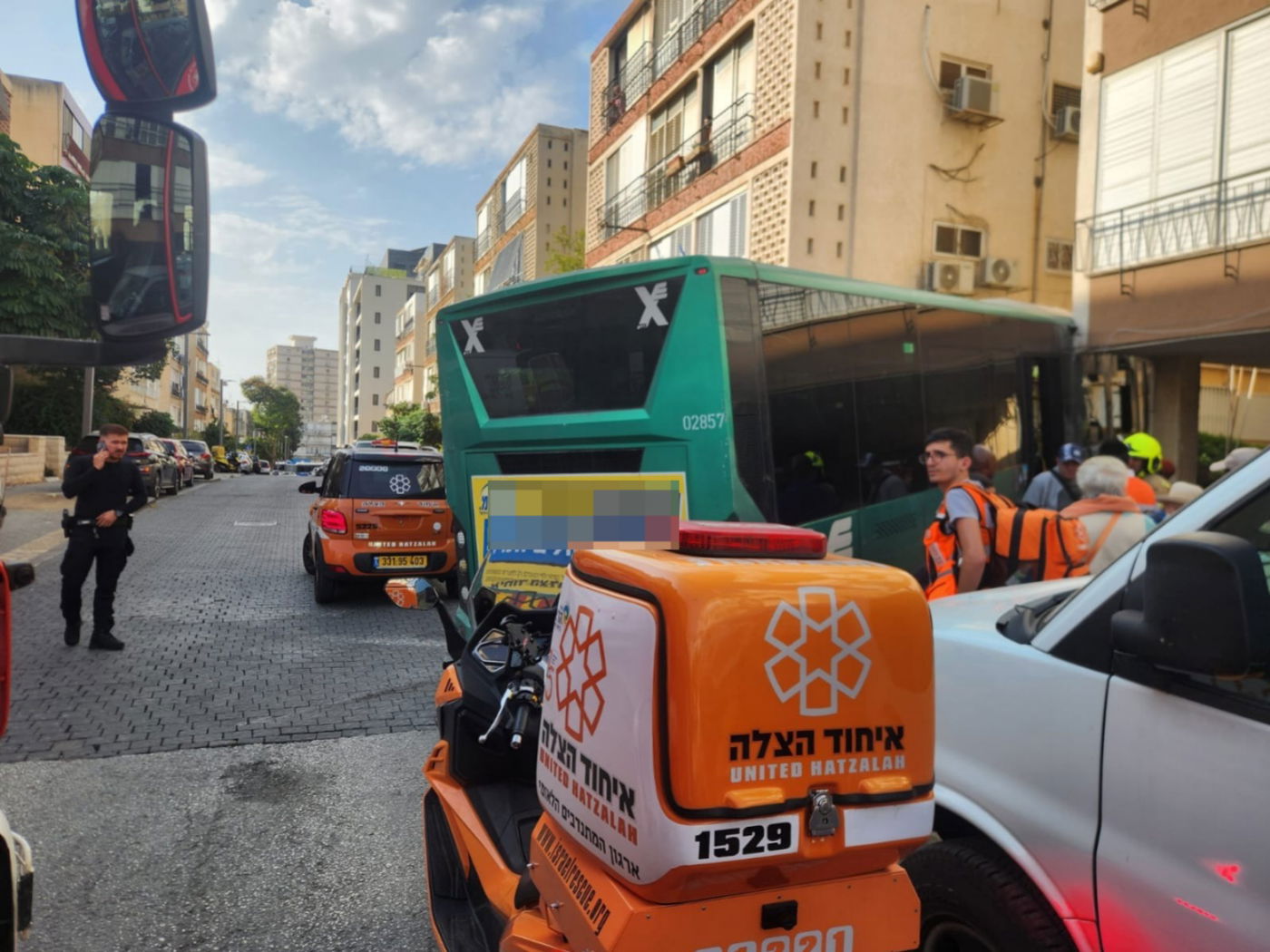 זירת התאונה