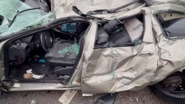 אחת המוכניות בתאונה