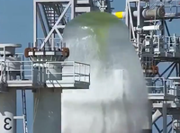 450,000 גלונים של מים: כך נאס״א מצילה את השיגור - צפו