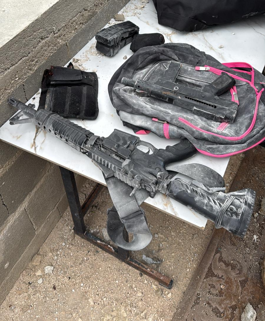 אמצעי הלחימה שאותרו במהלך הפעילות