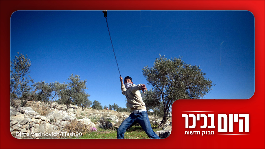 תיעוד מרתיח: מתיישב חוטף אבן לפנים | אנשים מטפסים בהצפות על חוטי חשמל • צפו