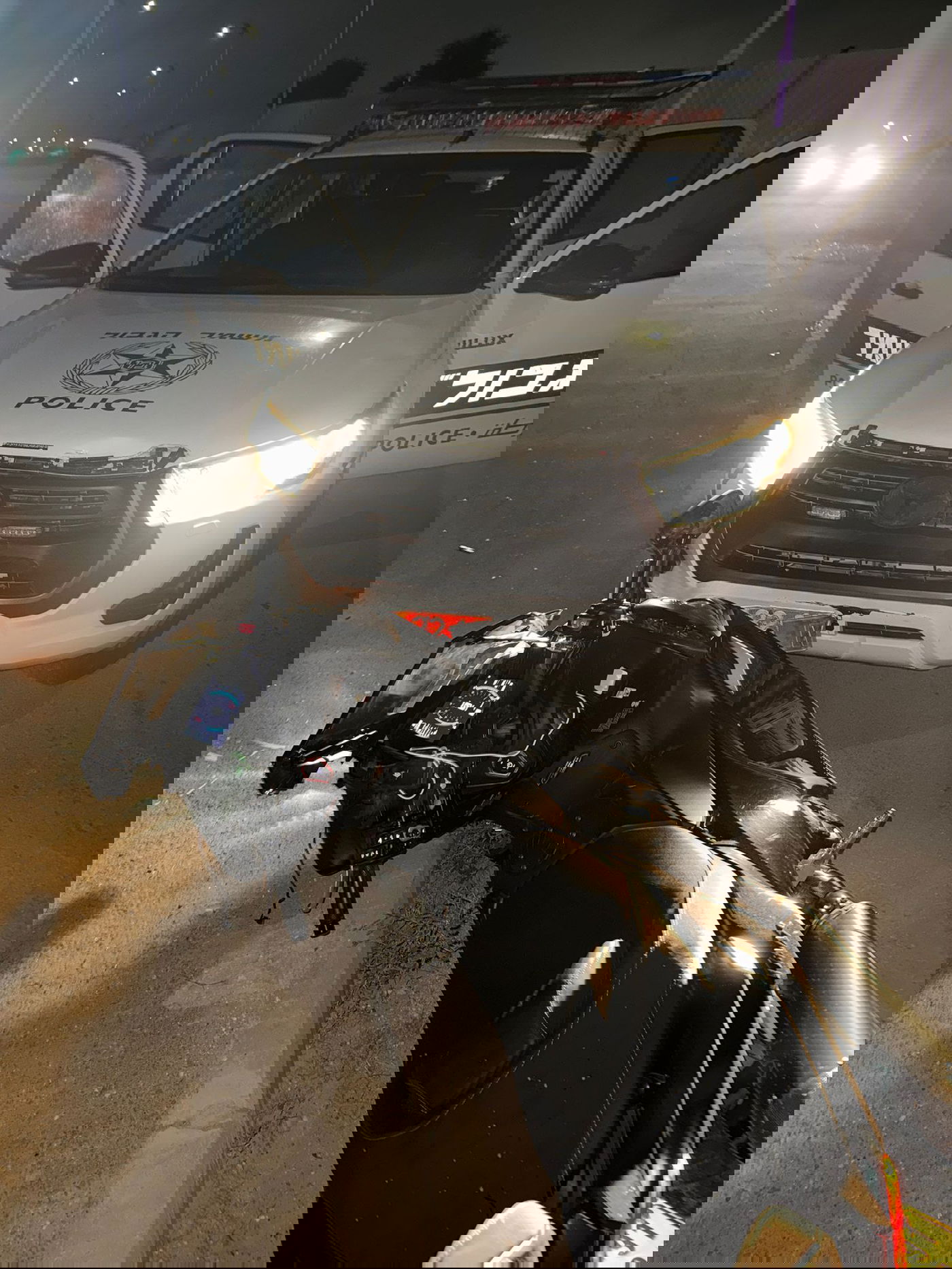 האופנוע שנתפס