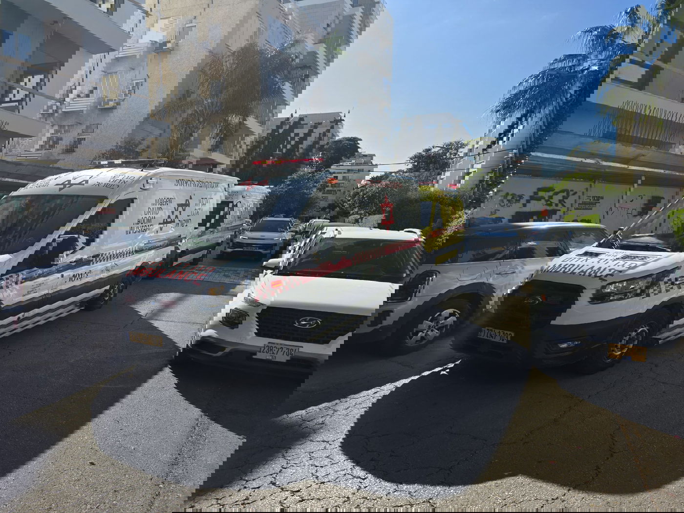 זירת הנפילה ברמת השרון