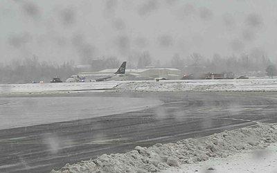 המטוס על המסלול