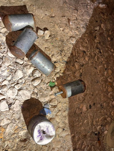 המטען שהושלך לעבר לוחמים צה"ל