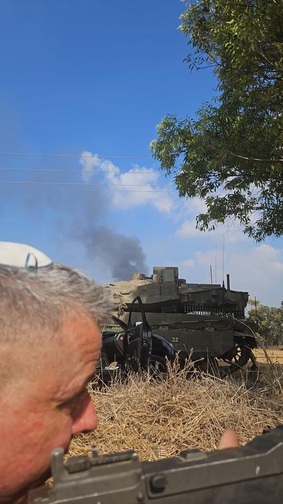 סולומון נלחם בשטח ב7.10 לייד הטנק המפורסם