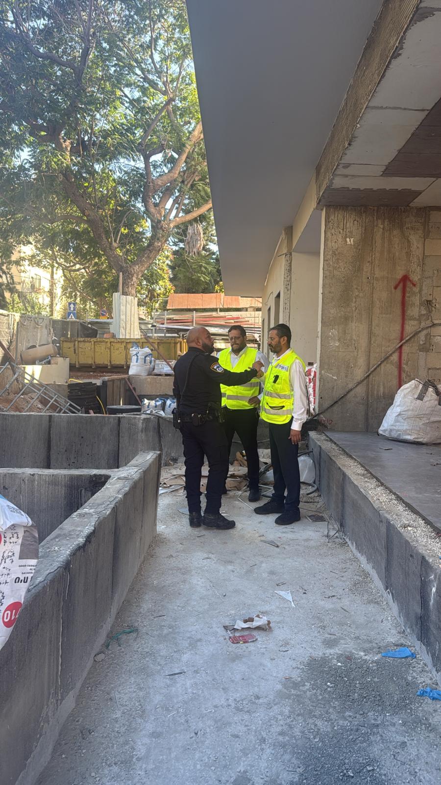 זירת הנפילה ברמת השרון