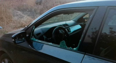 הרכב שנפרץ במקום