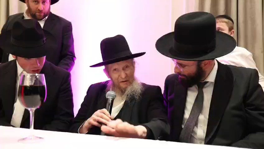 הגה"צ רבי דן סגל בשמחת שבע ברכות לבן הרה"ג ר' יחזקאל אתרוג