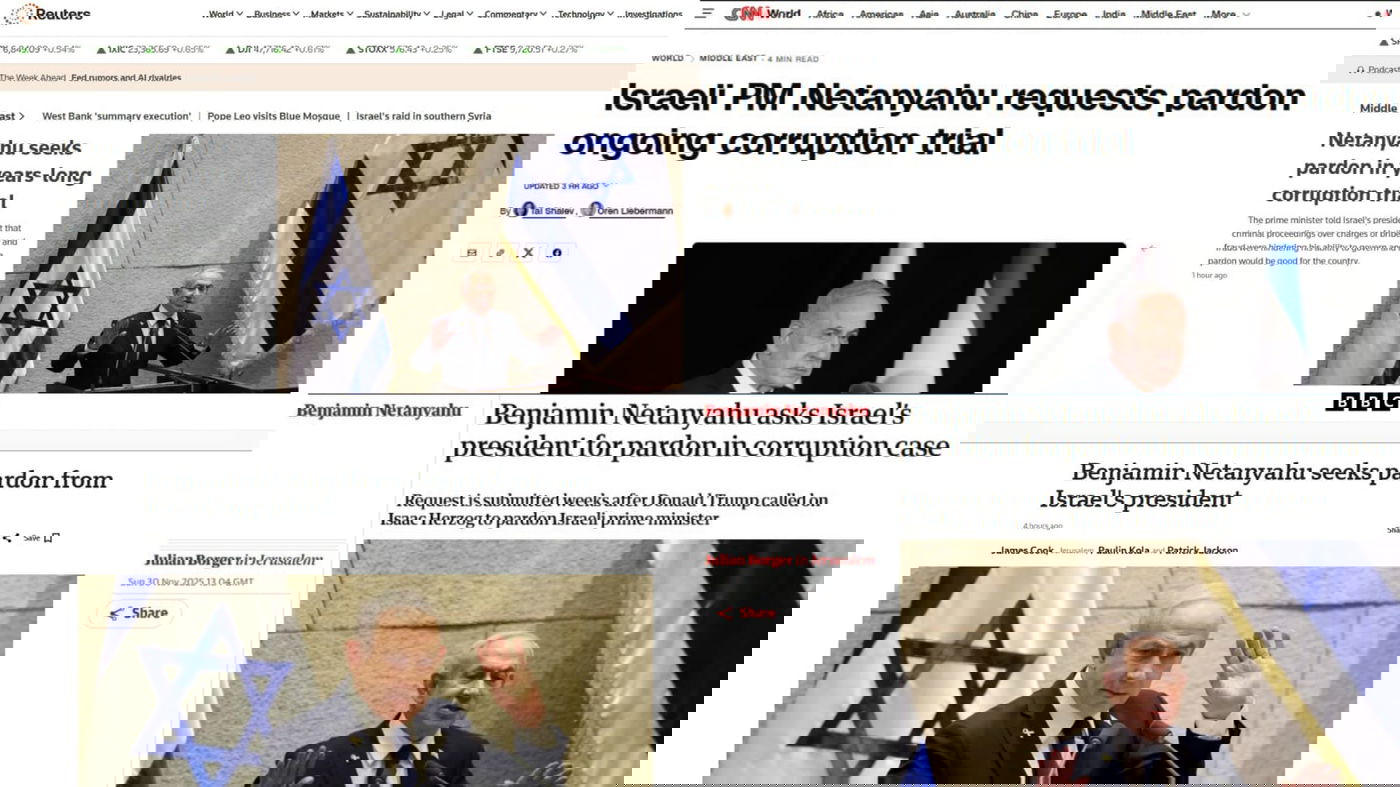 נתניהו בראש הכותרות בעולם: כך מסקרים בחו"ל את בקשת החנינה של ראש הממשלה 