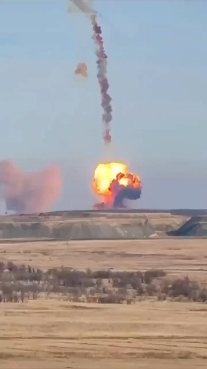 הטיל הרוסי מתפוצץ