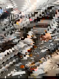 המטוס המטונף לאחר המערבולת אוויר