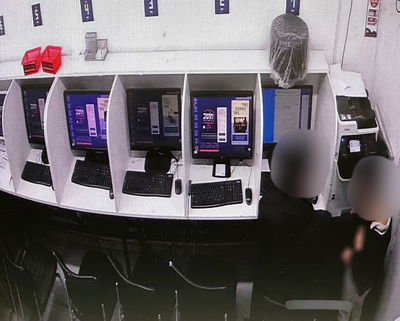 התקיפה כפי שתועדה במצלמות האבטחה