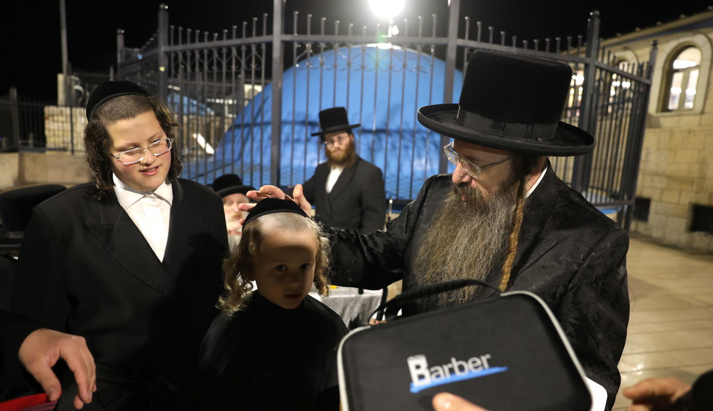 שמחת החלאקה לנין האדמו"ר מטשארנאביל במירון