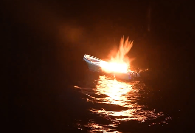 הפצצת סירת סמים בקריביים