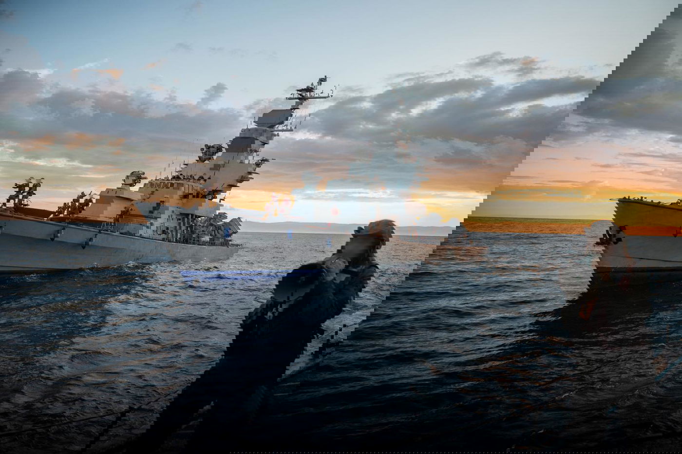 תמונות מתרגיל של לוחמי ספינות הטילים של שייטת 3 בזירה הימית