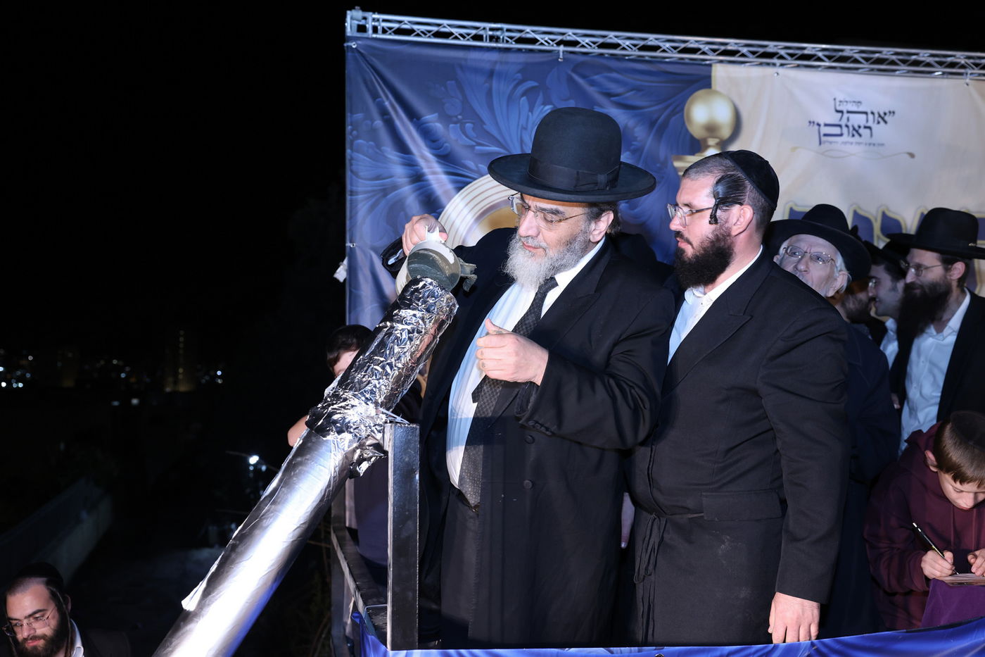 הנחת אבן הפינה למרכז תורה ותפילה 'אהל אברהם'