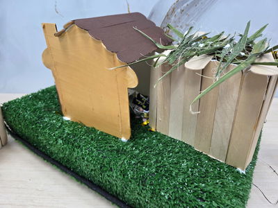 יצירת הסוכות של ילדי ת"ת 'חזון מאיר' ובית ישראל 