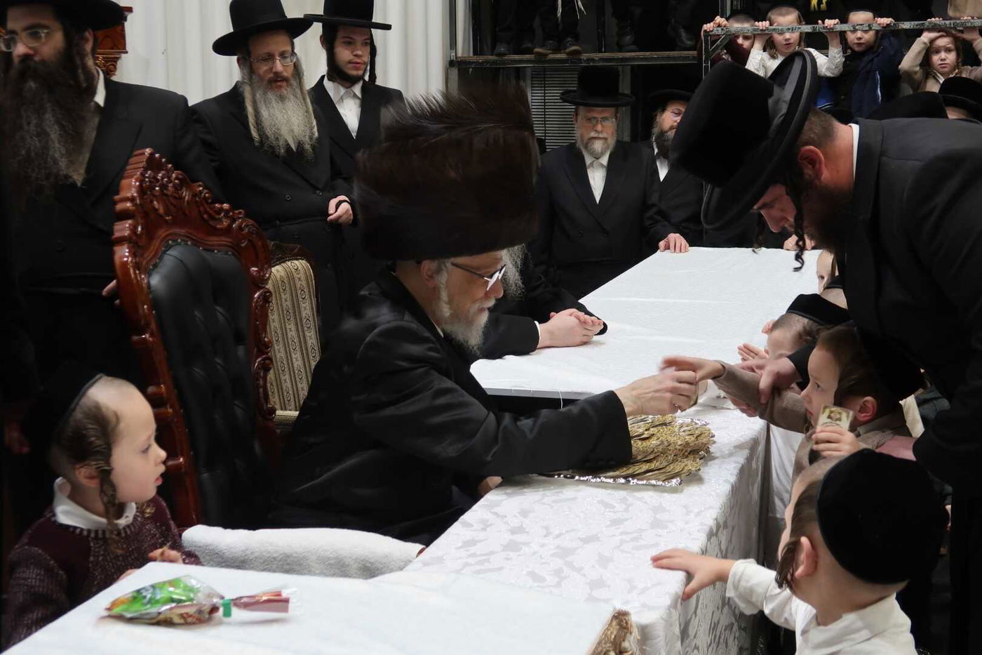 מעמד 'קריאת שמע' לנין האדמו''ר מסערט ויז'ניץ