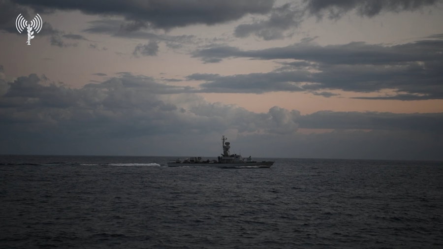 תיעוד מתרגיל של לוחמי ספינות הטילים של שייטת 3 בזירה הימית