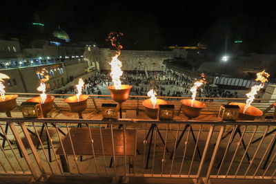 חנוכה ברחבת הכותל משנים קודמות