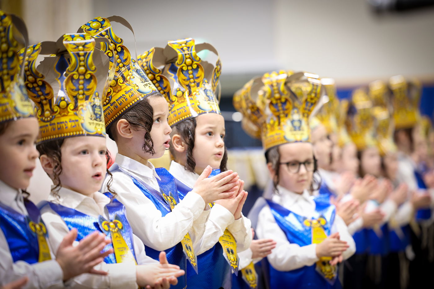 חומש סעודה בתלמוד תורה צאנז בני ברק