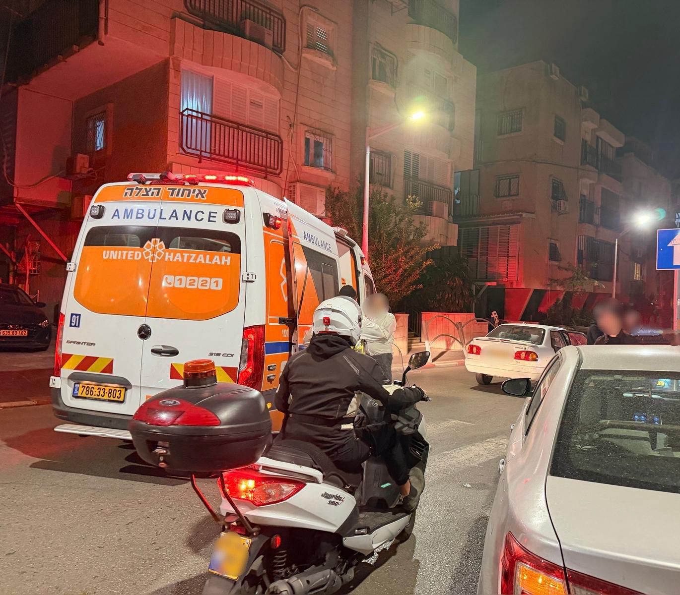 זירת התאונה, הלילה