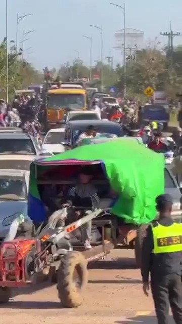 פינוי האזרחים בגבול קמבודיה-תאילנד, הבוקר