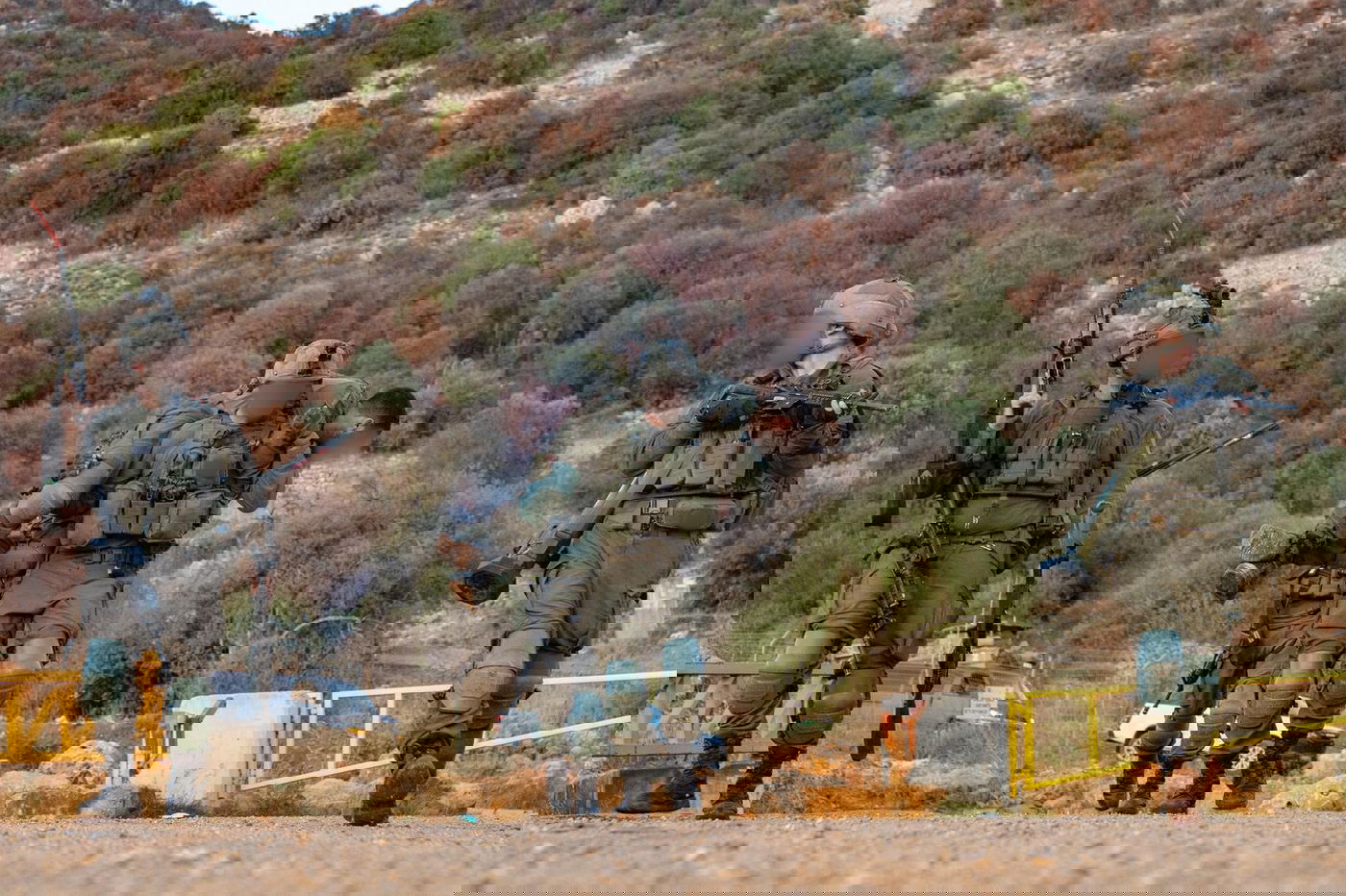 מפקדי וכוחות חטיבת 'ההרים' (810) בתרגיל בגזרת הר החרמון ובהר דב הלבנוני