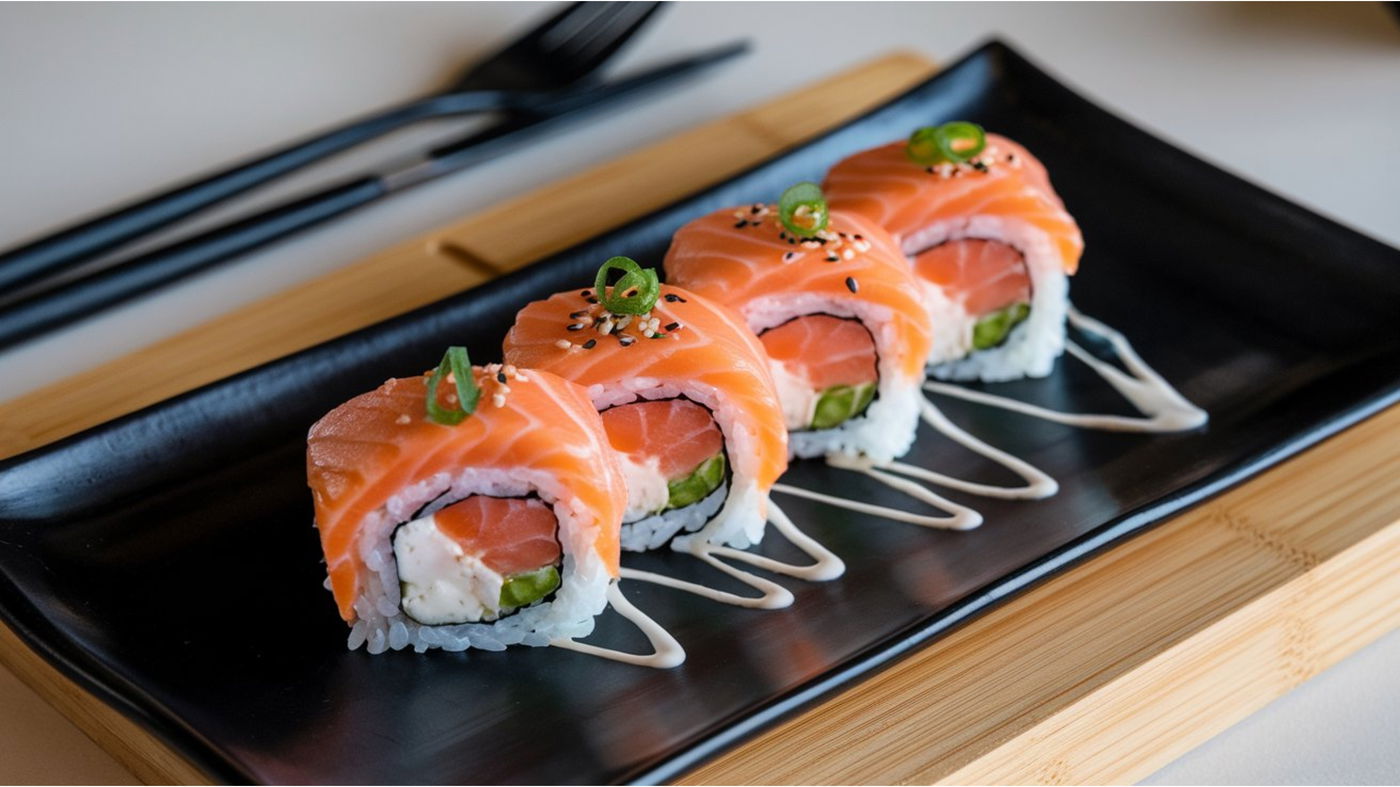 הסושי יפני - ההמצאה נרובגית. סושי עם סלמון נא