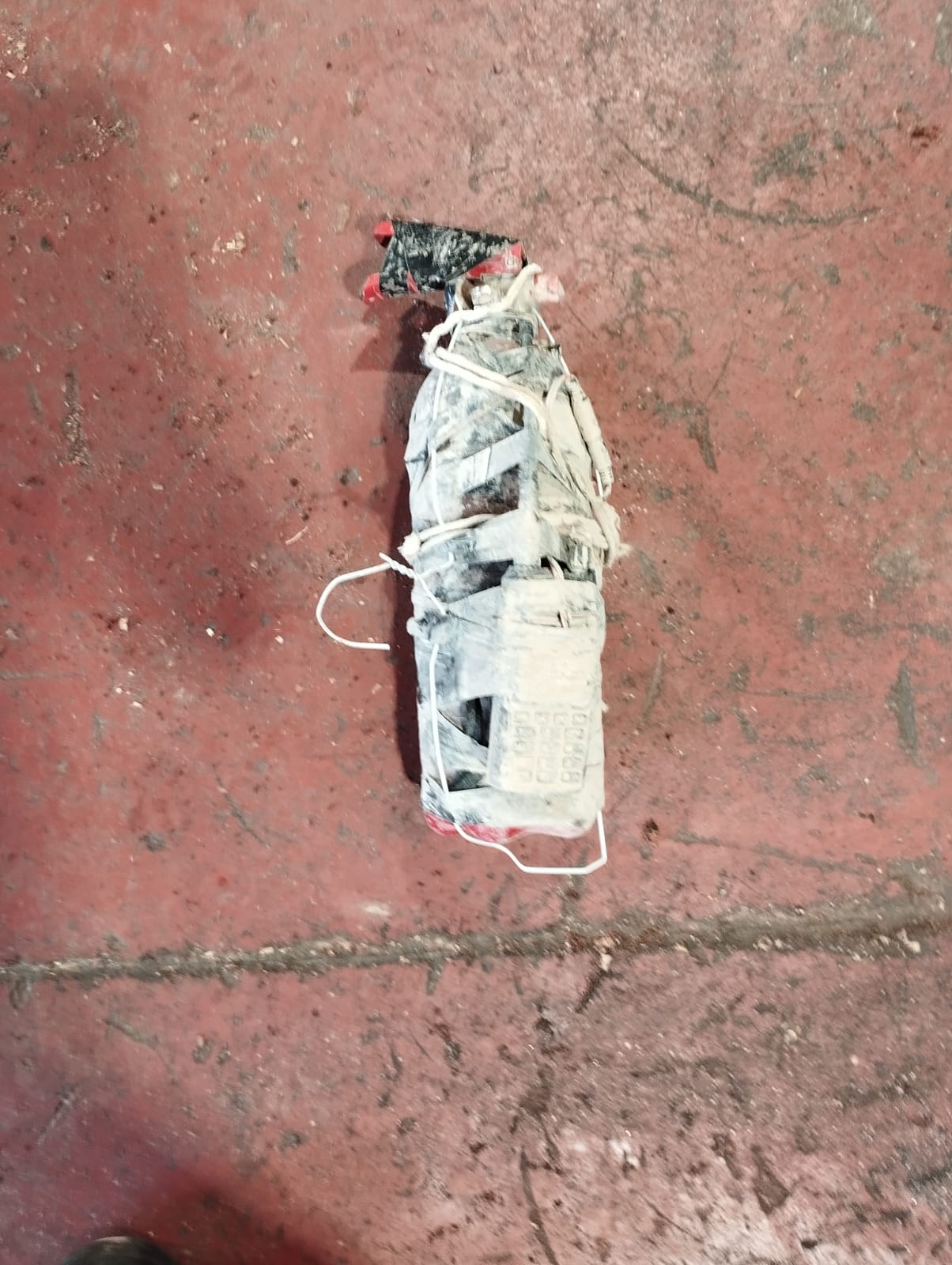 המטען שהונח על רכב צבאי מסוג 'דוד' על ידי המחבל אחמד אבו סמרה