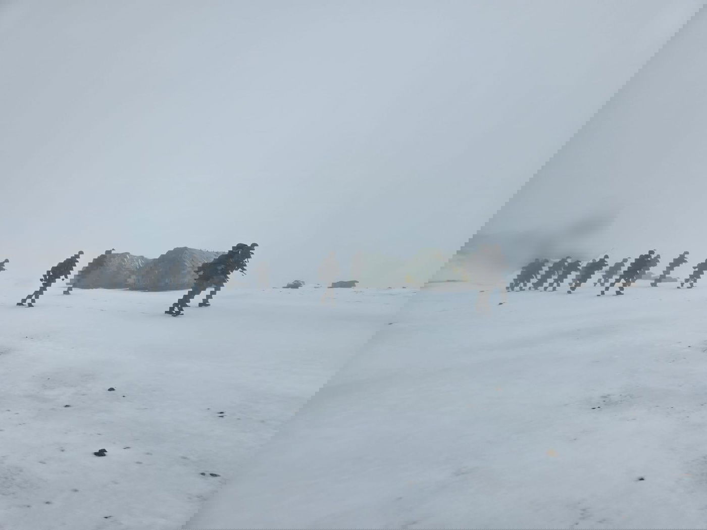 לוחמי חטיבת "ההרים" (810) בשלג בהר החרמון