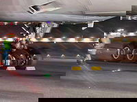 המטוס עם הצמיג הקרוע