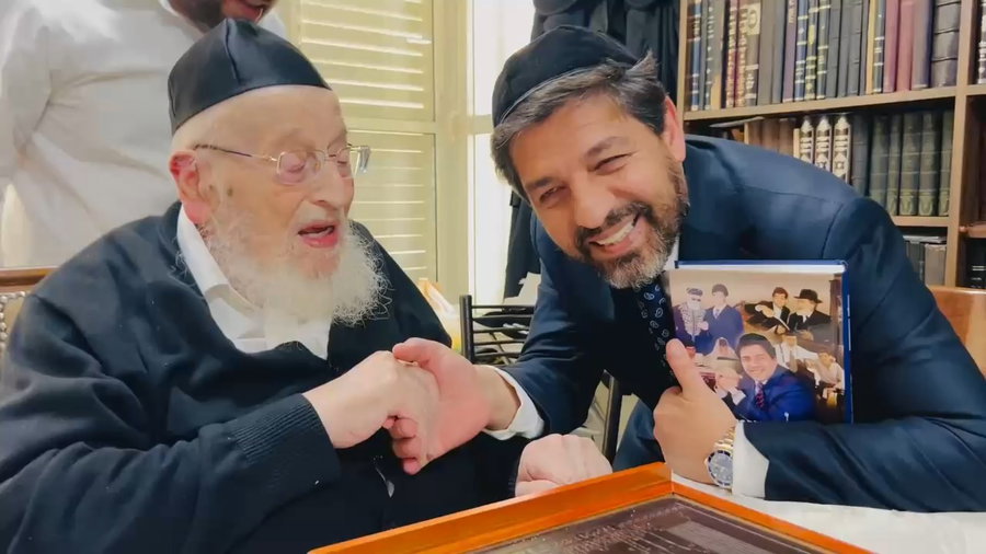 הברכה של ראש הישיבה לרב הסלבס