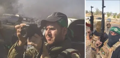 מחבלי חמאס עם מצלמה ביום הטבח על העוטף