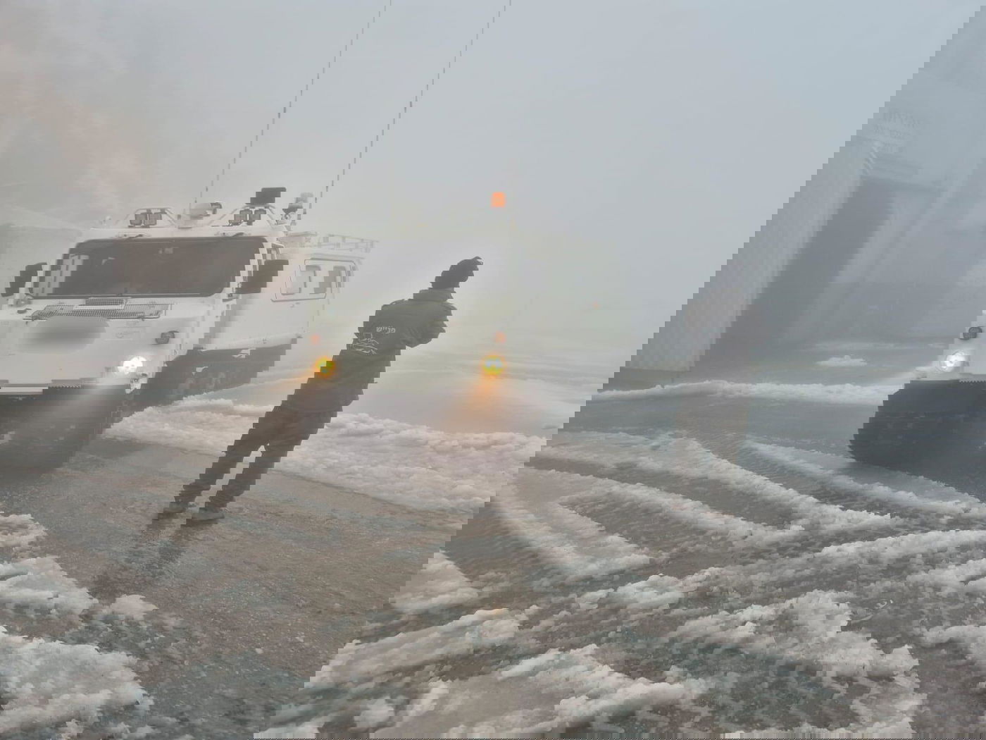 החרמון נצבע לבן: תיעודים מרהיבים מהשלג הכבד שירד בהר הגבוה בישראל 