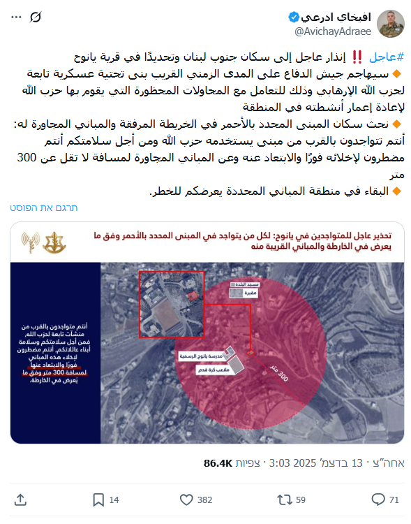 ההודעה הראשונה של אדרעי, בצהרי שבת קודש