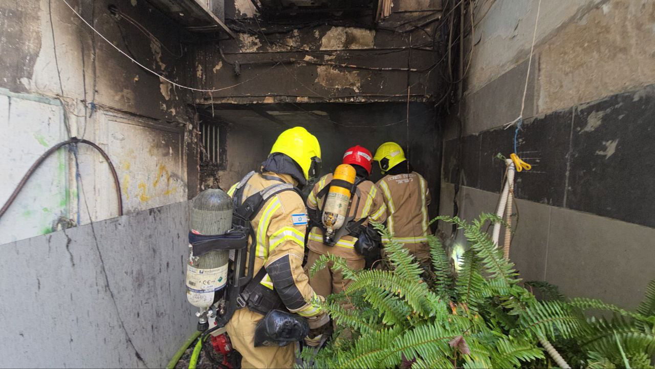 זירת השריפה