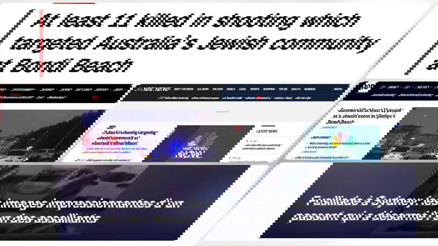 העולם בהלם: הכותרות ברחבי העולם שעות אחרי הפיגוע הנורא באוסטרליה