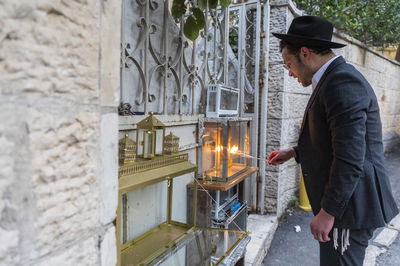 נר ראשון של חנוכה בירושלים