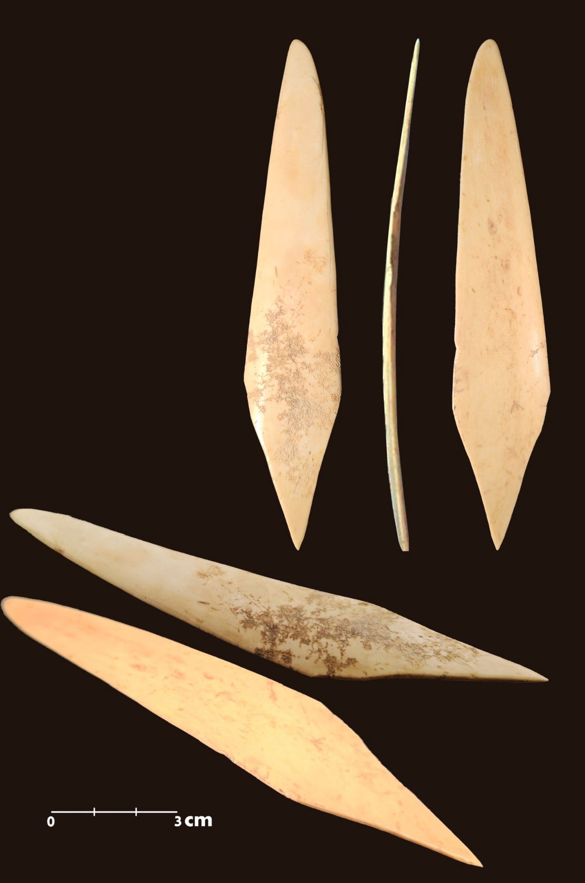 חרטים לכתיבה על שעווה שנמצאו בחפירה באזור קבר שמואל הנביא