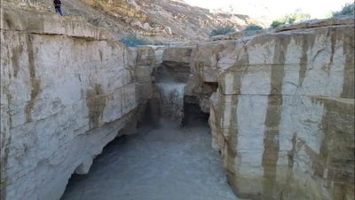 אחרי הגשמים בערבה התיכונה: צפו בזרימה הנפלאה בנחל צין