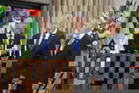 ראש המוסד, ראש הממשלה והנשיא בטקס