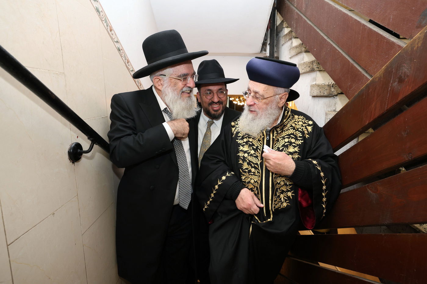 הראשל"צ הגר"י יוסף בביקור בישיבת 'אור אברהם'