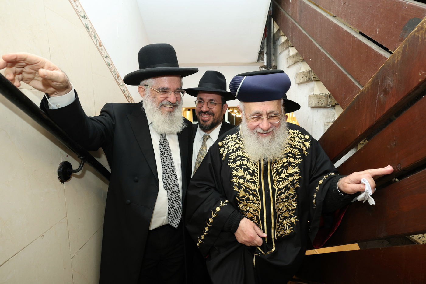 הראשל"צ הגר"י יוסף בביקור בישיבת 'אור אברהם'