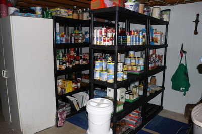 מזווה מזון בבית של 'אנשי מוכנות'