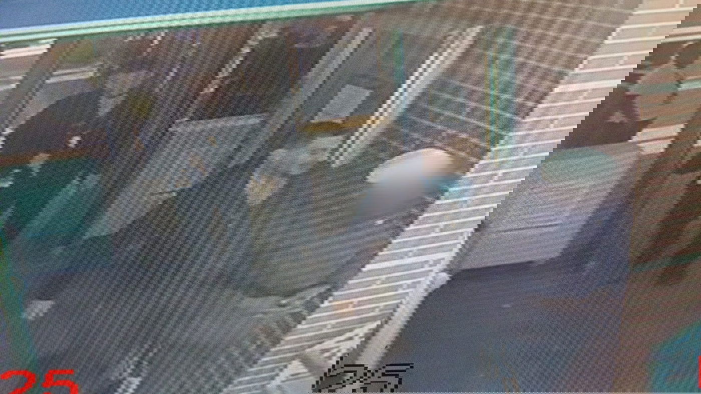 הנוסע (הראשון בפנים מטושטשות) ומאבטחי הרכבת שעיכבו אותו בתחנת כפר חב"ד בה הורד