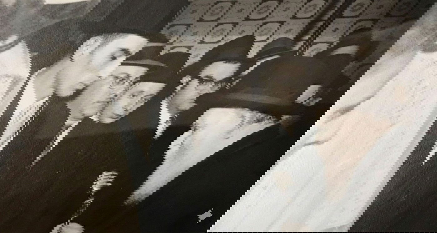 מרן רבי אהרון קוטלר זצ"ל בחתונת הרב עבאדי זצ"ל