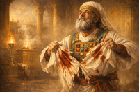 קריעת בגד שנלכלכך בדם חטאת